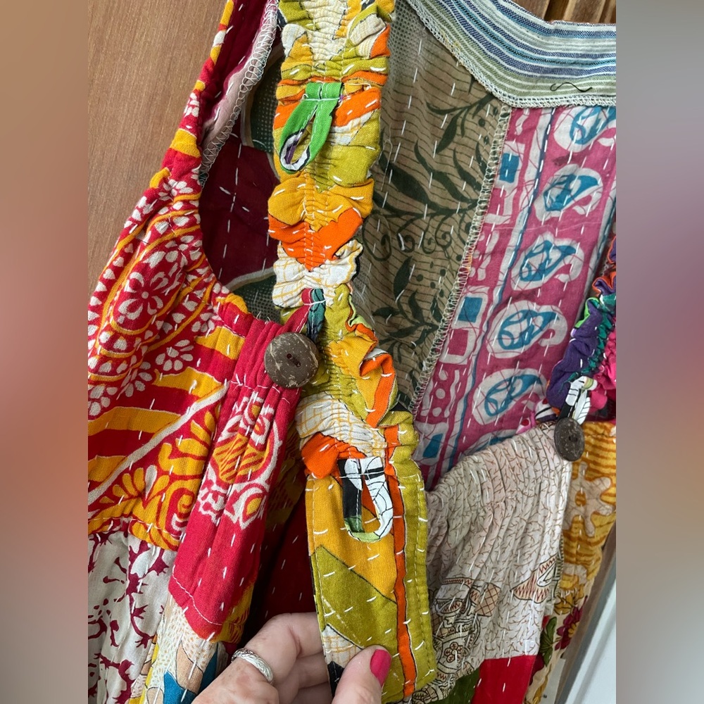 Kathmandu Multicolor Patchwork OVERALLS - Picture 10 of 14